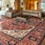 Wool Area Rug in Red