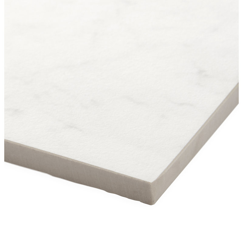 Carrelage en porcelaine mat 6 "x 6", Blanc