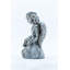 Statue ange a genou tenant des fleurs