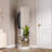 360° Rotating 66"X14" Multifunctional Full Length Mirror With Hook Storage Rack Coat Rack With Mirror Solid Wood Floor Mirror-1747740613