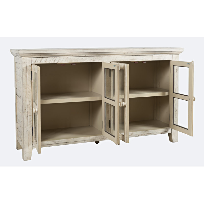 Knorr 54" Acacia Solid Wood Sideboard, Scrimshaw
