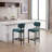 Bar Stools Set Of 2, Modern Upholstered Fabric Counter Height Barstools, Kitchen Island Chairs With Metal Legs-1801918765