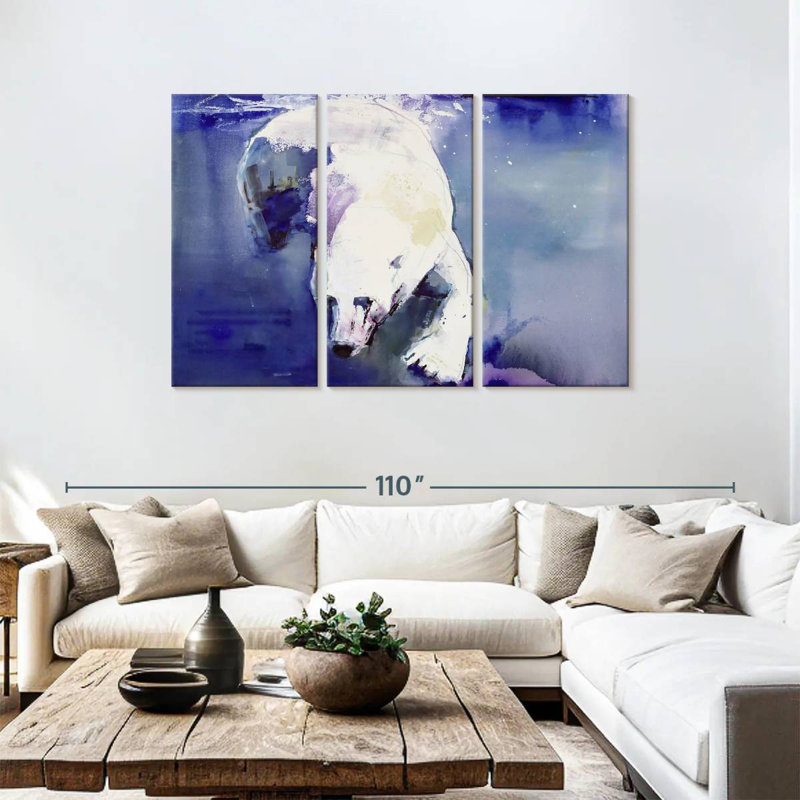 Brampt Underwater Bear, 48" H x 74" W