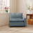 Gracey Linen Upholstery One-Armed Chair-2000704160