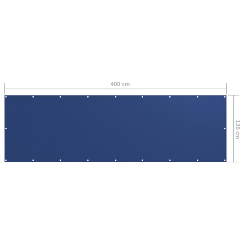 Filsinger Rectangular Shade Sail, 1.2m H x 4m W, Blue