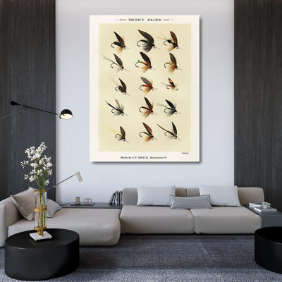 Marbury, Mary Orvis Canvas Art: Trout Fishing Flies IX from Favorite Flies and Their Histories 65058