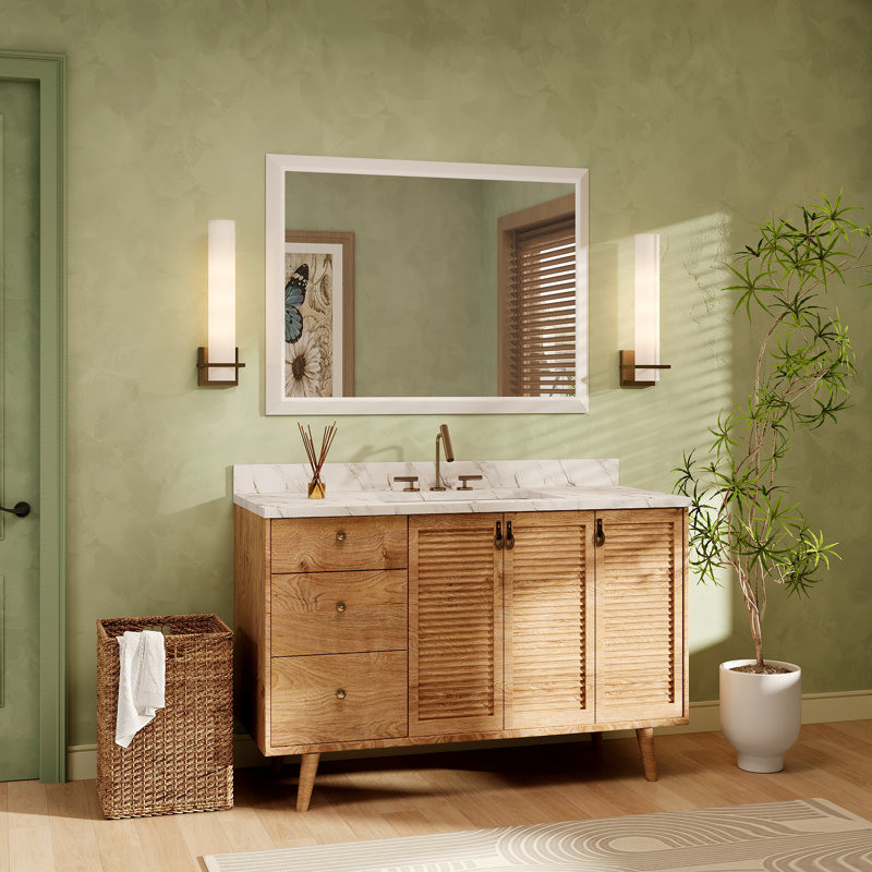 Miroir de meuble-lavabo mural Molly, 40 po x 30 po, Blanc