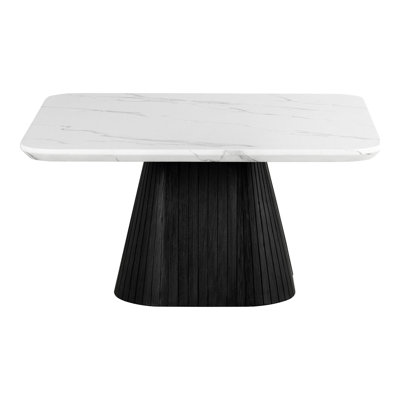 Housel Faux Marble Square Coffee Table