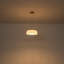 Grand luminaire suspendu moderne en or brossé 12,8 pouces avec abat-jour en verre blanc dôme - Plafonnier de hall d'entrée à hauteur réglable à intensité variable-128645703