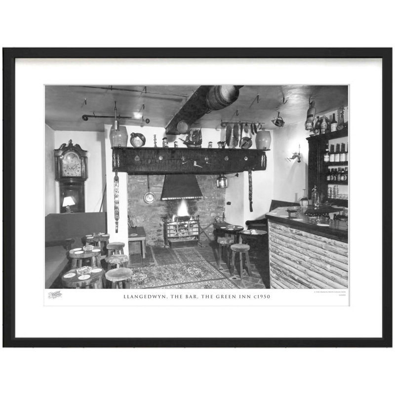 Llangedwyn, The Bar, The Green Inn C1950 by Francis Frith - Single Picture Frame Print, 45cm H x 60cm W x 2.3cm D