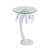 Brealynn 24.75" Mid-Century Vintage Glass Top Metal Palm Tree End Table
