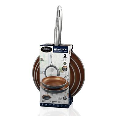 Gotham Steel 5 Qt Stock Pot Nonstick Pasta Pot Soup Pot with Ti-Cerama  Copper Coating with Patented Built in Strainer Lid, Twist N Lock Handles -  As