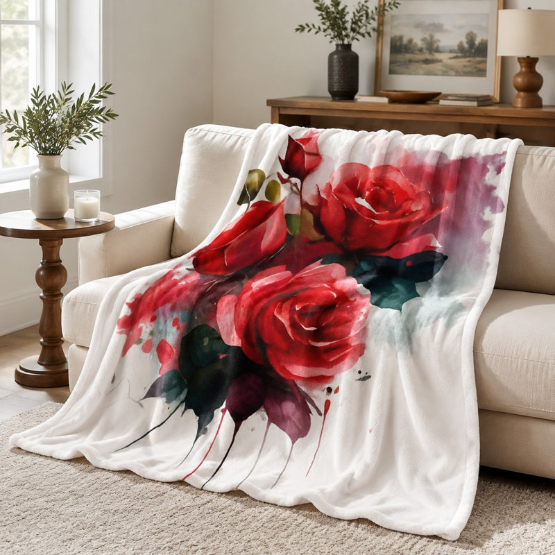 Jeté en flanelle douillette Cozy, L 40 po x l 30 po