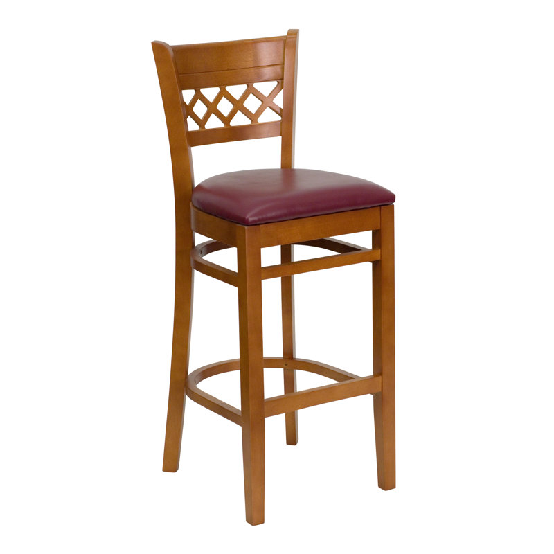 Tabouret de bar Hercules Series, Acajou, Bois d'acajou