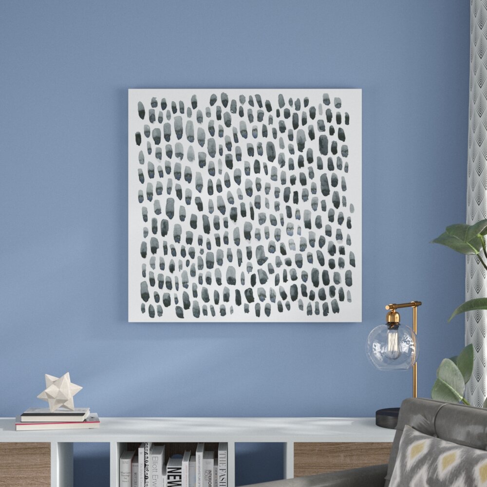 Leinwandbild Blue Grey Tessera I von Emma Scarvey