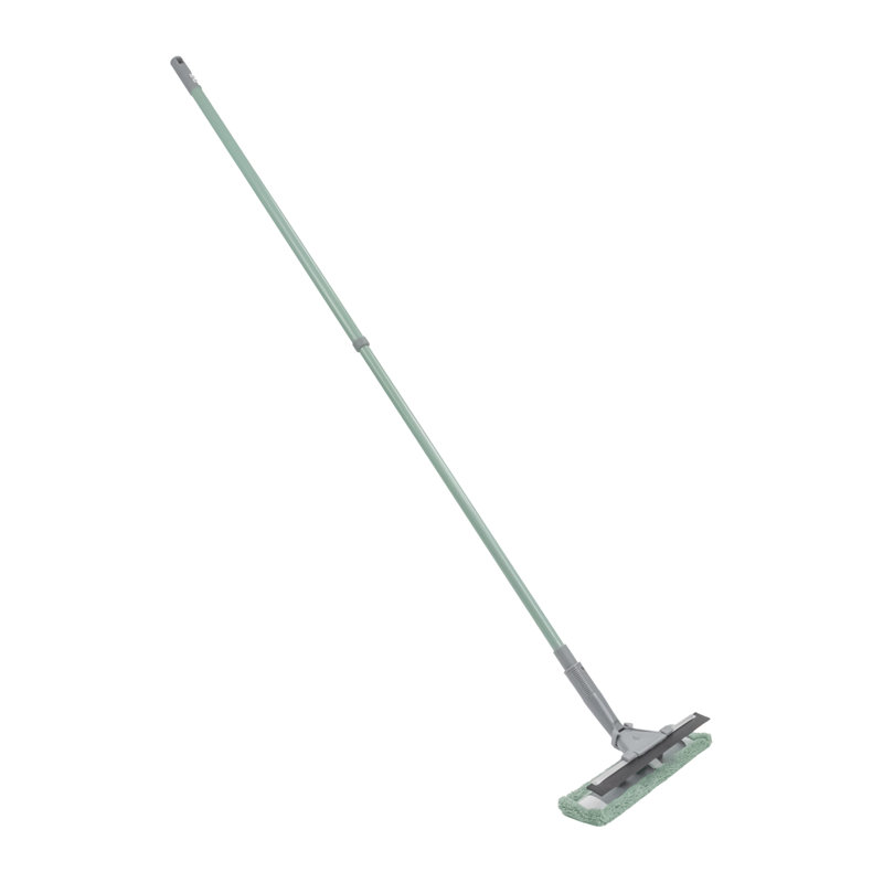 JVL Extendable Microfibre Window Cleaner with Extendable Handle, Green