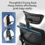 Mesh Office Chair, with Adjustable 3D Folding armrests, Dual-back Design-2127508756-2127508778
