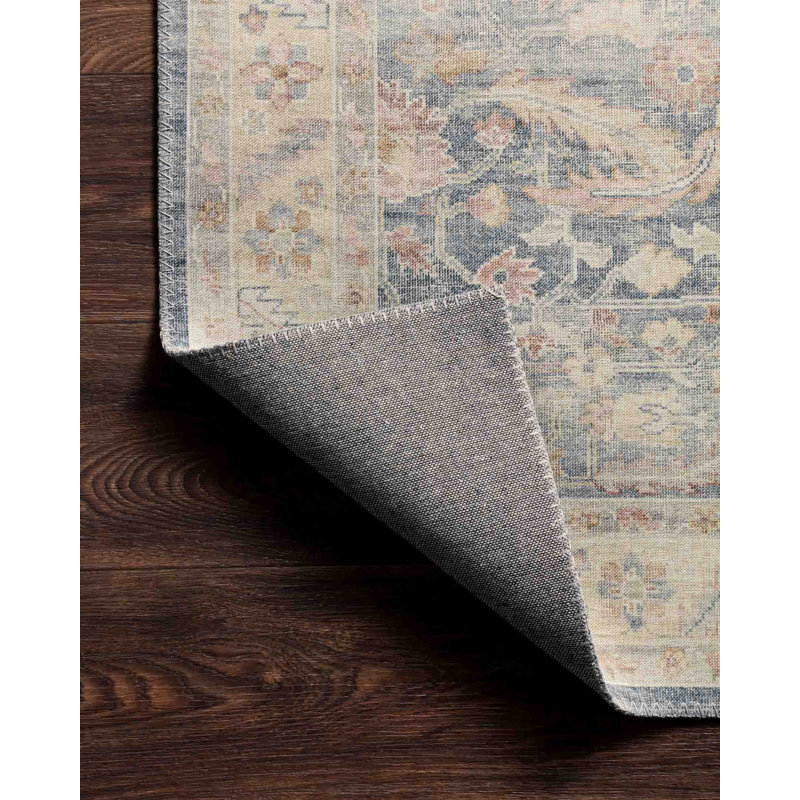 Tapis oriental denim / beige Claribel, Tapis de couloir 2 pi x 5 pi