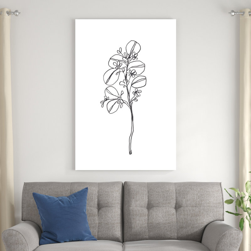 " Leaf Sprig II " Painting Print, 48" H x 32" W 