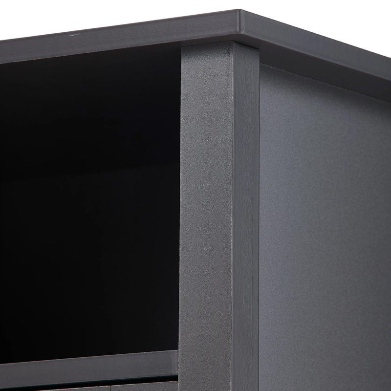 40cm W Bedside Table, Grey