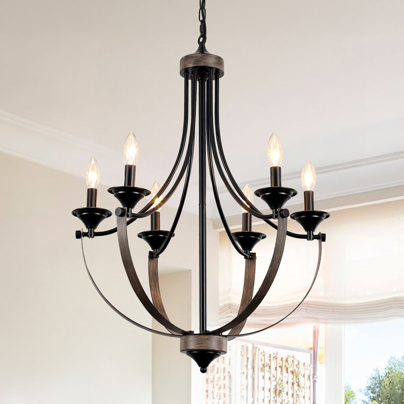 Charlton Home® Damiean 6 - Light Dimmable Empire Chandelier | Wayfair