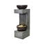 34" H Rainfall Fountain with Bowl On Top with LEDS