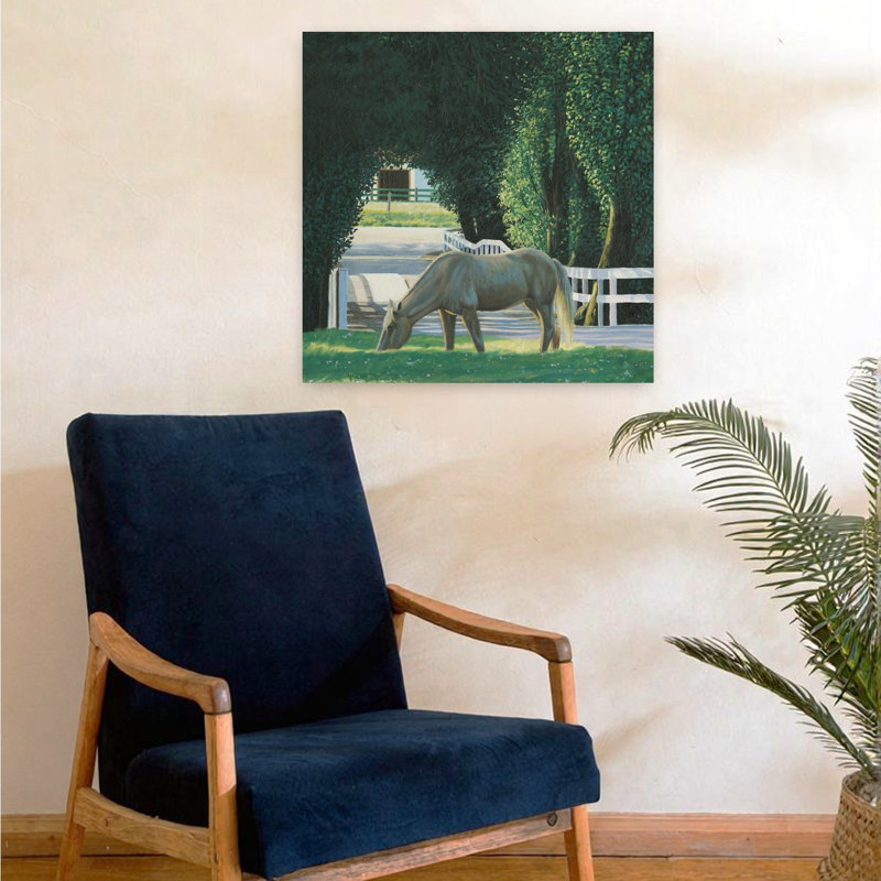Art contemporain avec art de grange, H 24 po x l 24 po