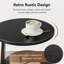 Table d'appoint ronde avec tablettes à 3 niveaux (ensemble de 2)-546357224
