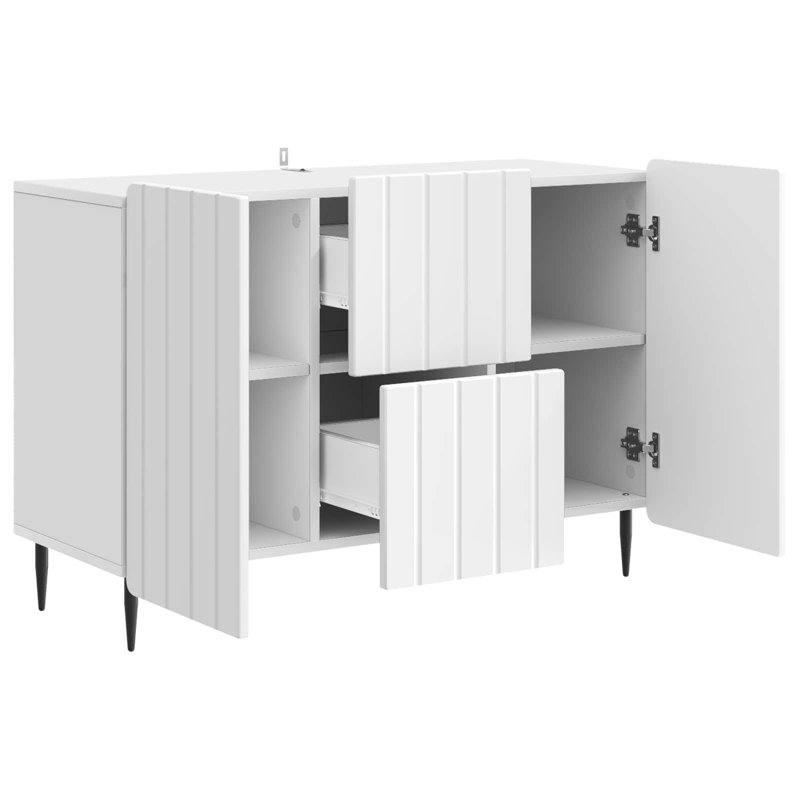 89cm Sideboard, High Gloss White