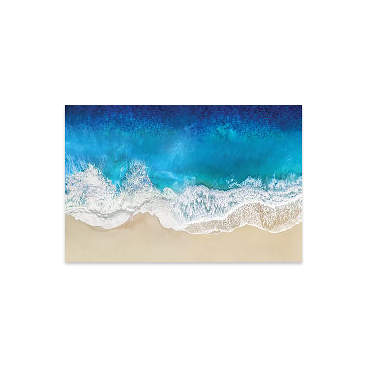 Above Prin Dovecove Aqua Ocean Waves From Above Print On Acrylic Glass - Wayfair ...