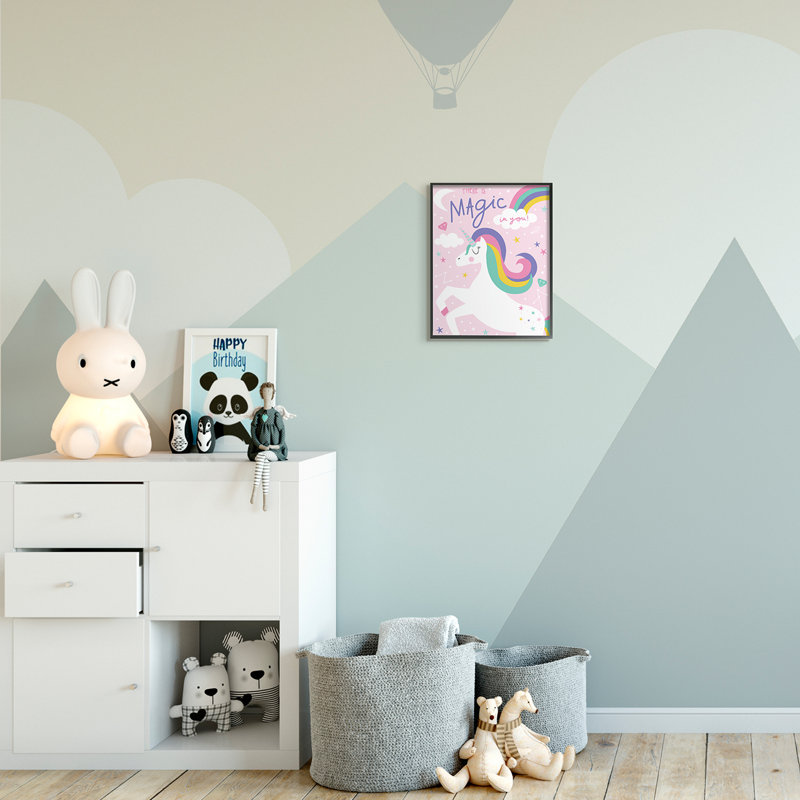 Liam Animals, Midnight Black Framed Giclee, 14" H x 11" W