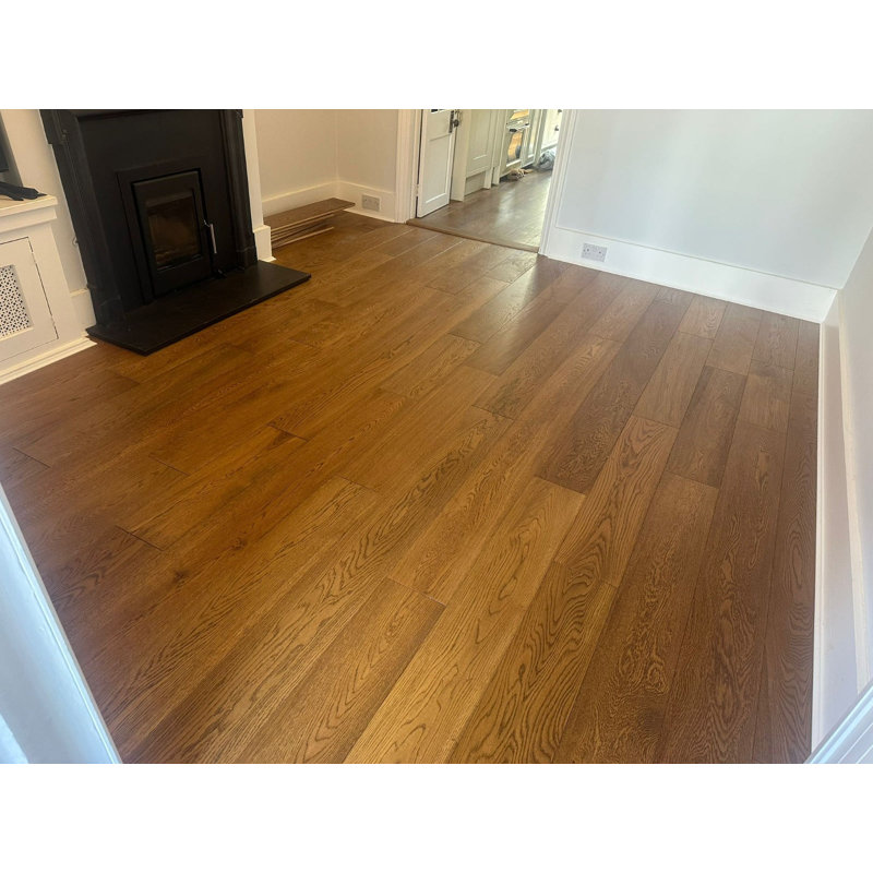 Oak 19cm W Hardwood Flooring, Oak Brushed