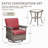 Swivel PE Wicker Rattan Outdoor Rocking Chairs Set With Side Table (4 Chairs And 2 Side Table)-1349886701