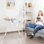 Chaise haute pour bébé pliable avec 5 positions d'inclinaison, plateau double amovible