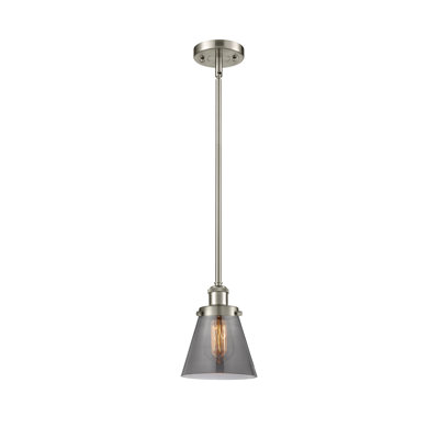 Ballston Urban Cone - 1 Light 6" Stem Hung Mini Pendant