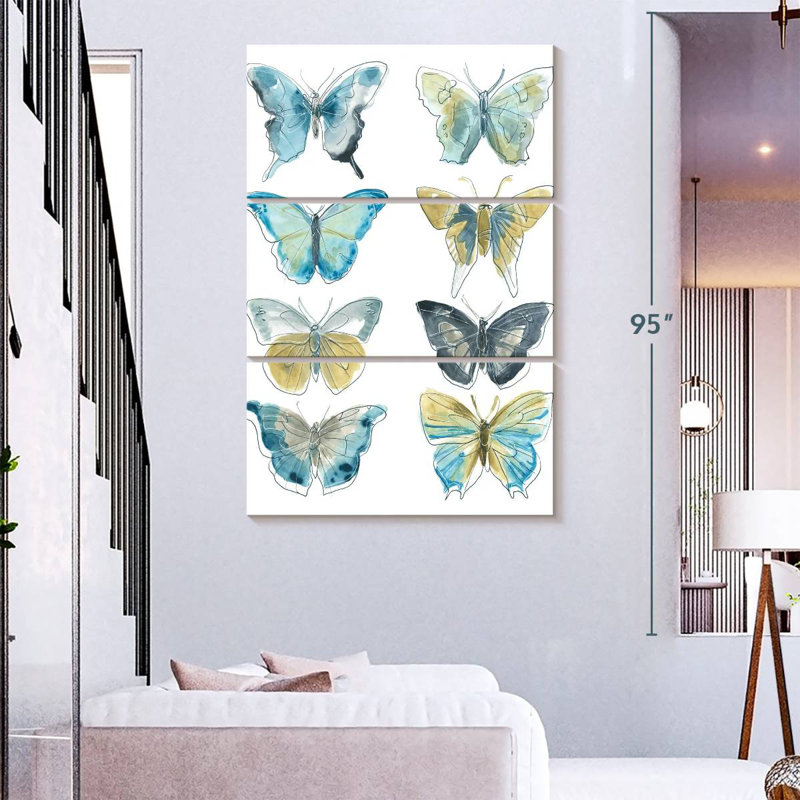 Brampt Butterfly Blues I, H 74 po x l 48 po