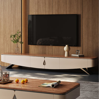 Solid wood high-end creative simple TV cabinet