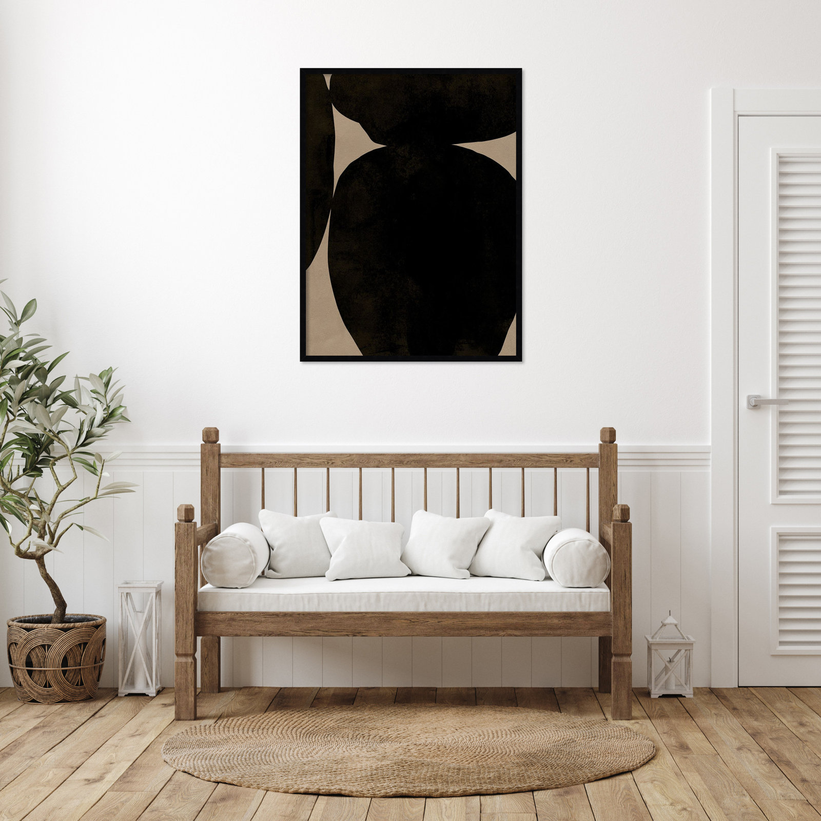 Heirloom Orbs II by Jacob Green, Black, 41" H x 31" W x 1" D