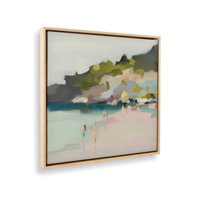 «Sandy Spectrum V2 (Square)», reproduction d'art encadrée sur toile par Azure Artisanal Studio