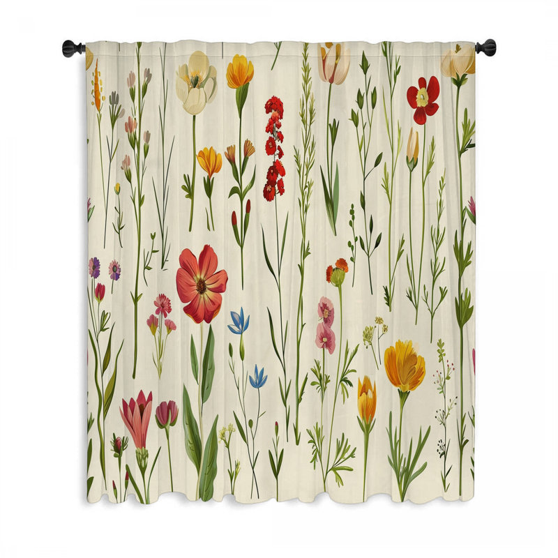 Rideau transparent en polyester Mariolina, L 50 po x L 96 po
