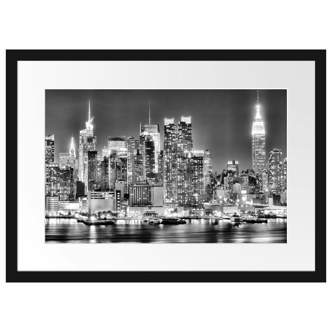 Gerahmtes Poster Skyline von New York