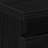 vidaXL Bedside Cabinet Black Oak Engineered Wood Standard Bedside Table