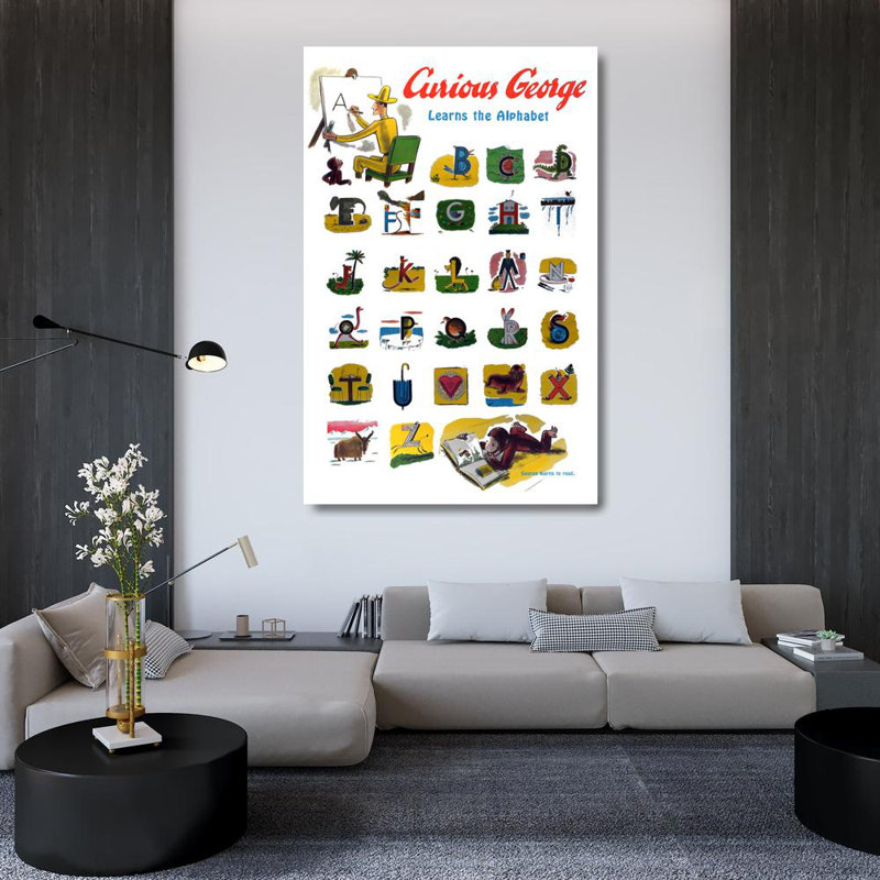 Curious George apprend l'alphabet, H 48 po x l 31 po