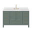 Ensemble de meuble-lavabo simple 54,25 po avec plateau en quartz Amara-1865796137