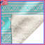 Couvertures à motifs géométriques turquoise-130110712