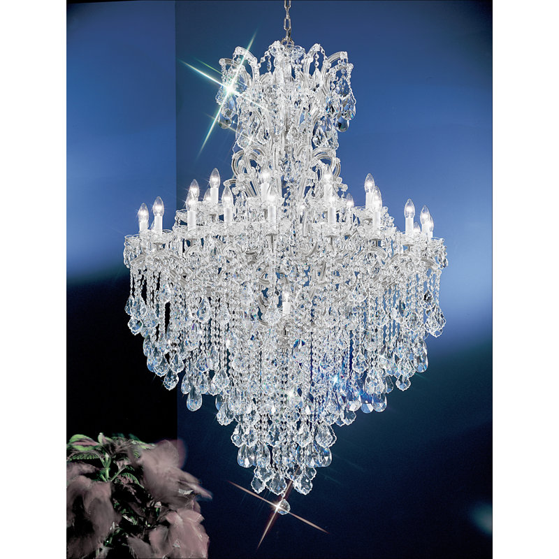 Lustre empire 31 lumières Falson, Chrome, Crystalique