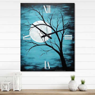 Berthena - Horloge murale lune moderne