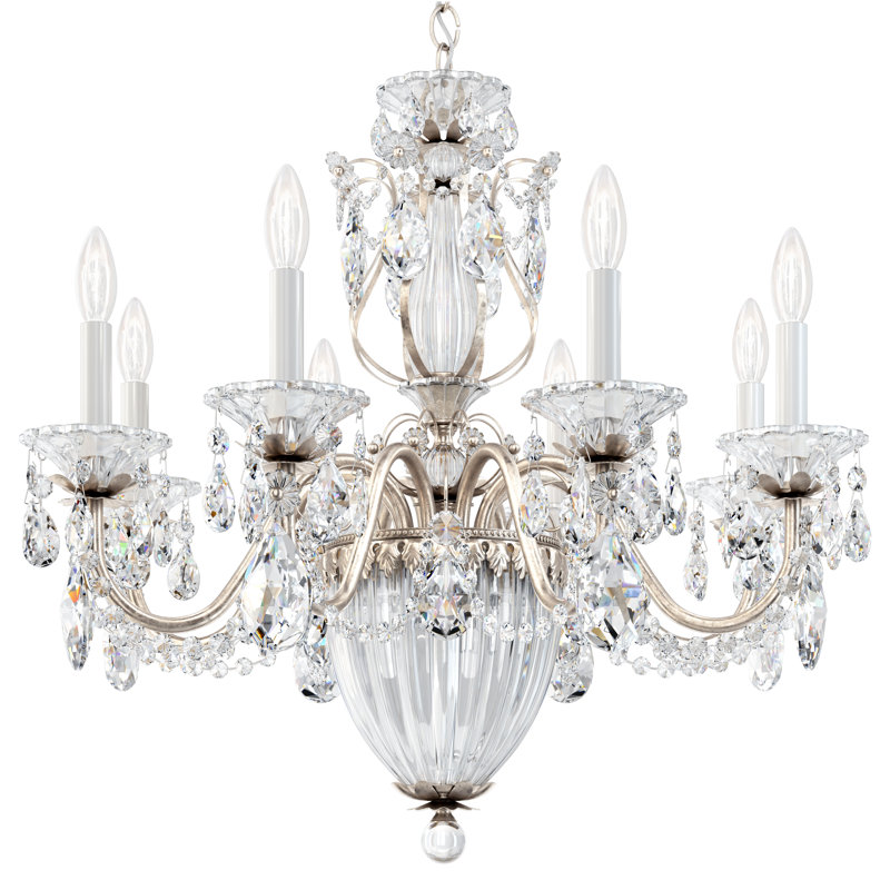 Bagatelle 11 - Light Chandelier, Antique Silver, Spectra Crystal Clear