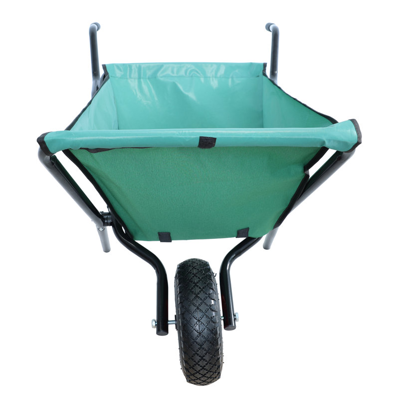 Chariot de jardin pliant et pliable pour jardin avec brouette pliante légère et pliable de 176 lb