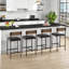 Upholstered Counter Stool with Metal Frame-233721893